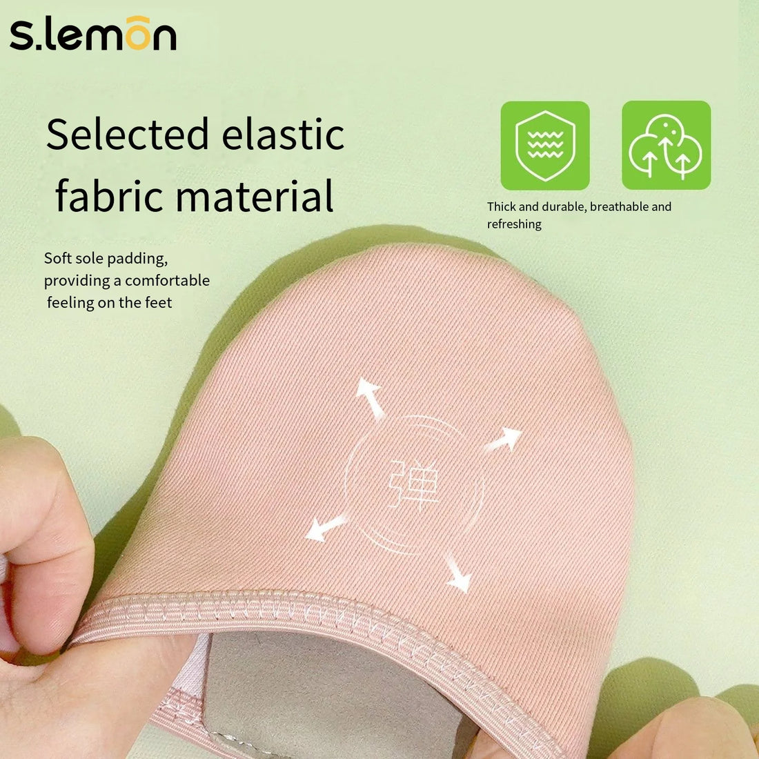 Kids Gymnastics Shoes Half Sole - Girls Ballet Dance Shoes Stretchy Fabric Non-Slip Wear-Resistant