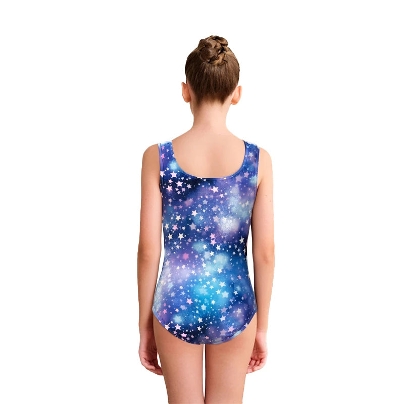 Girls Gymnastics Leotards Shiny Biketard Ballet Tumbling Outfit Dance Leotard for Kids Performances