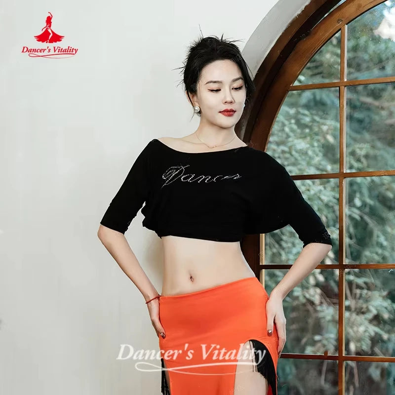 Belly Dance Costume Loose Tops Women's Soft and Comfortable Modal Fabric Top Oriental Dance Practice Clothes Dancer's Vitality