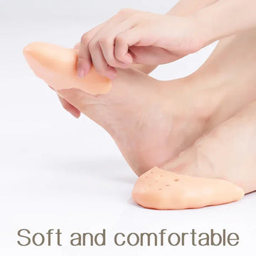1Pair Toe Protector Silicone Gel Pointe Toe Cap Cover For Toes Soft Pads Protectors For Ballet Shoes Feet Care Tools