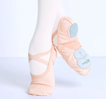 Professional Gymnastics Shoes Soft Three Split Sole Women Girls Classical Dance Shoes Stretch Mesh Splice Ballet Slippers