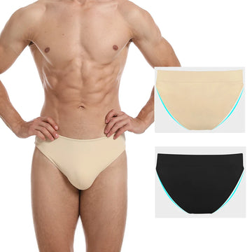 Men's Dance Belt Full-seat Ballet Brief Elastic Waistband Bulge Hiding Ballet Underwear Men Gymnastics Dance Brief