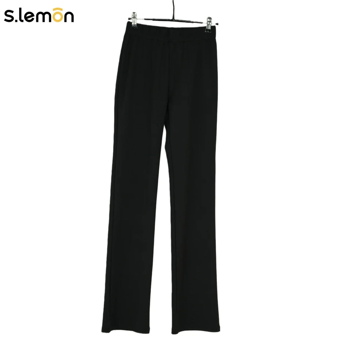 S.lemon Dance Pants for Women Black High-Waisted Slimming Straight Flare Modern Dance Practice Trousers