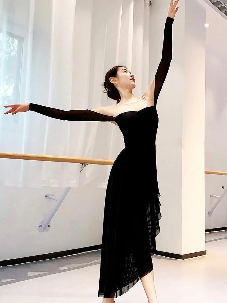 Floral Velvet Print Adult Women's Ballet Dance Leotard Gymnastics Practice Stage Costume for Female Dancers
