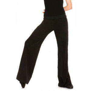 Roch Valley Bootleg Jazz Pants Slim Fit Cotton Lycra Black Dance Gym Fitness
